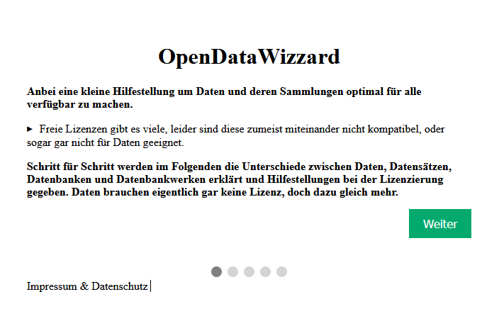 Screenshot OpenDataWizzard